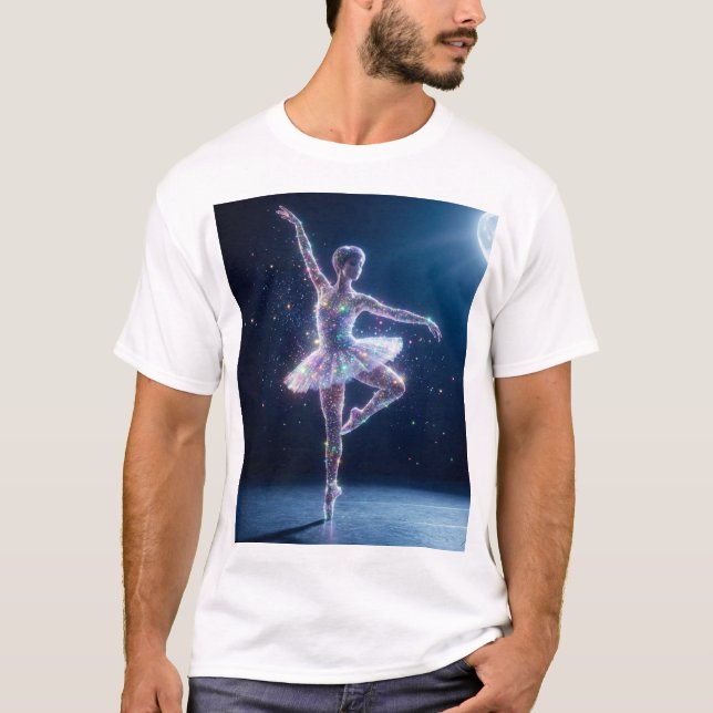 Moonlight Ballerina – Dance of Starlit Grace T Shirt (Framsida)