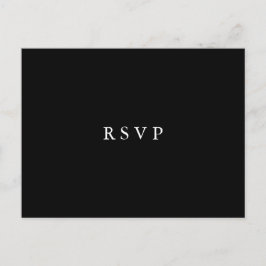 Moonlight Bloom | Blommig Bröllop RSVP MATVAL Inbjudan Vykort