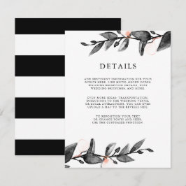 Moonlight Bloom | Gräns för gästuppgifter för bröl Inbjudningar