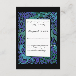 Moonlight Blue Celtic Animals Design Bröllop OSA