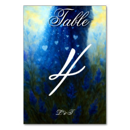 Moonlight Bröllop Celestial Kärlek Night Himmel Th Bordsnummer