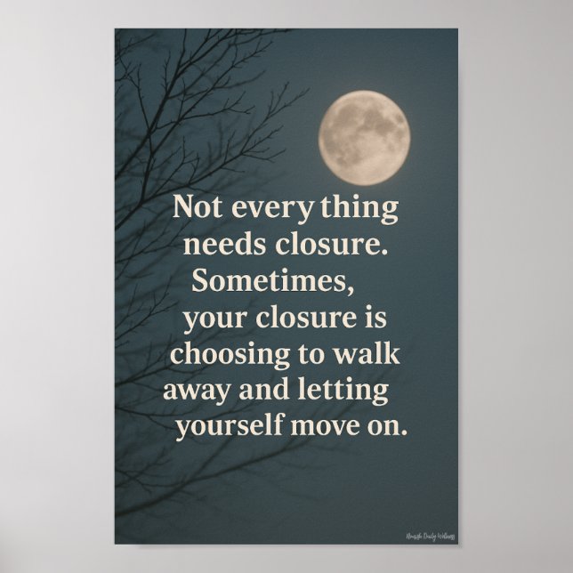 Moonlight Closure-Inspirational Night Himmel Wall  Poster (Framsidan)