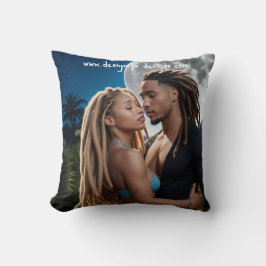 Moonlight Couple  – Romantic Digital Art  Kudde