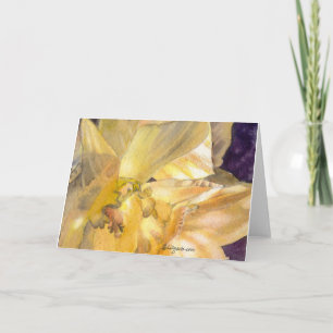 Moonlight Daffodils Hälsning och Note Cards Kort
