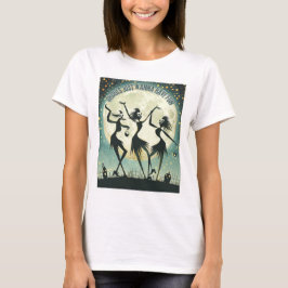Moonlight Dance - Spooky Witch Trio under Fullt T Shirt