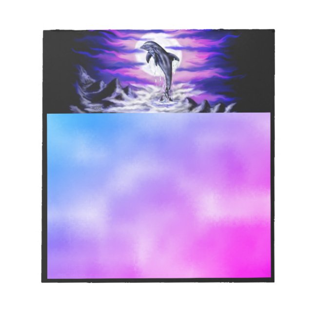 Moonlight Dolphin Anteckningsblock (Framsida)