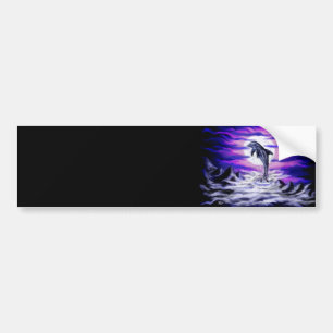 Moonlight Dolphin Bildekal