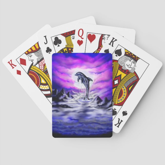 Moonlight Dolphin Casinokort (Baksidan)