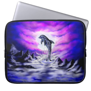 Moonlight Dolphin Laptop Fodral