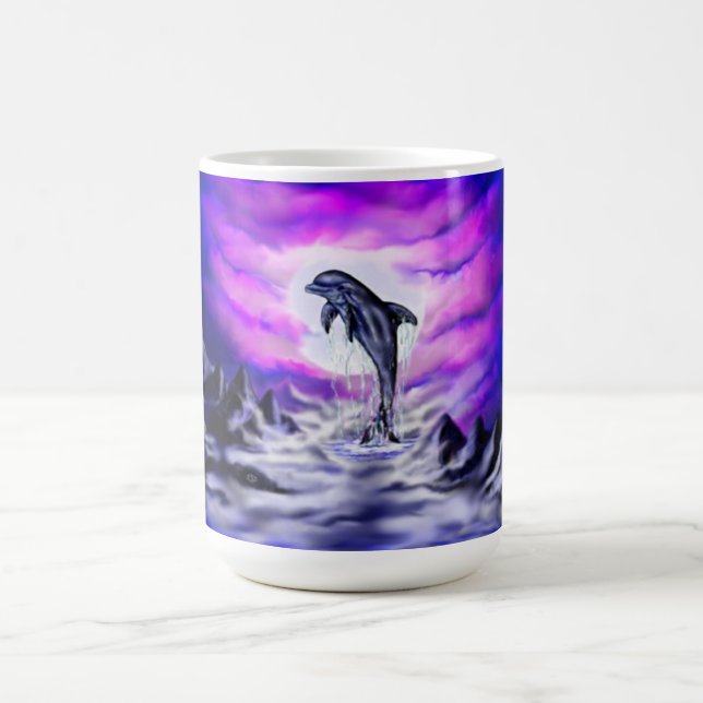 Moonlight Dolphin Magisk Mugg (Center)