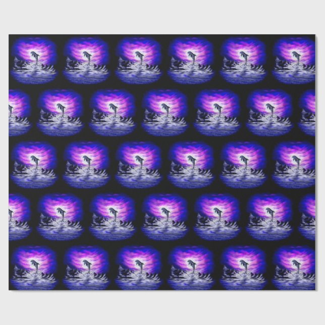 Moonlight Dolphin Presentpapper (Platt)