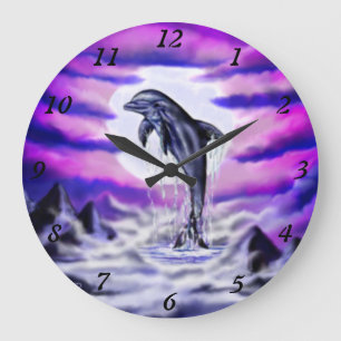 Moonlight Dolphin Stor Klocka