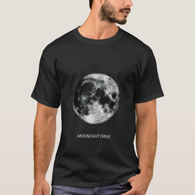 MOONLIGHT DRIVE - The Moon T-shirt (Framsida)