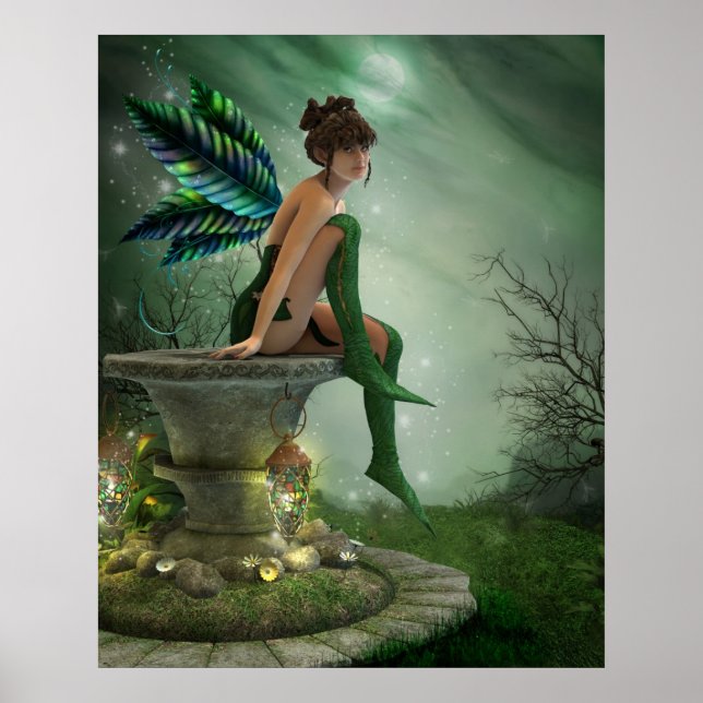 Moonlight Fairy Print Poster (Framsidan)