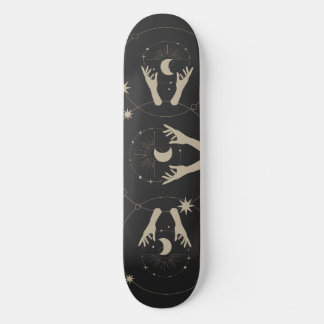 moonlight fantasy aesthetic design mini skateboard bräda 18,5 cm