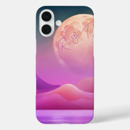 Moonlight Galaxy Monogrammed Fodral-Mate iPhone Ca