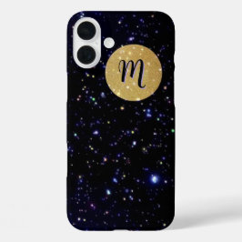 Moonlight Galaxy Monogrammed Fodral-Mate iPhone Ca