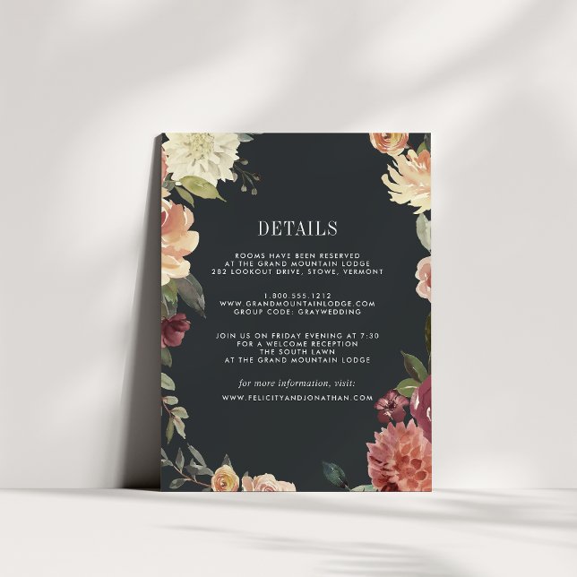 Moonlight Garden Guest-informationskort Tilläggskort (Skapare uppladdad)