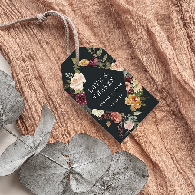 Moonlight Garden Wedding Favor Presentetikett (Skapare uppladdad)