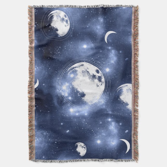 Moonlight Glow | Phaser i Måne i Himlar moln Filt (Framsidan Vertikal)