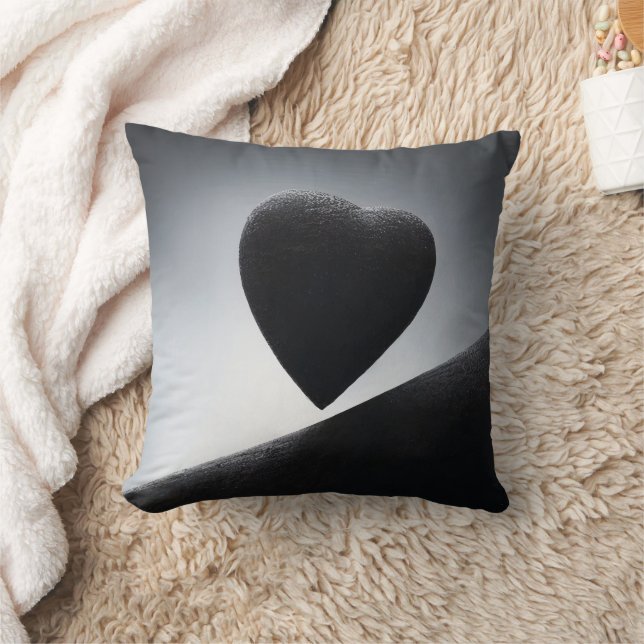 Moonlight Heart Shape Night Himlar Kudde (Filt)