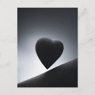 Moonlight Heart Shape Night Himlar Vykort