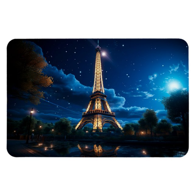 Moonlight i Paris Magnet (Horisontell)