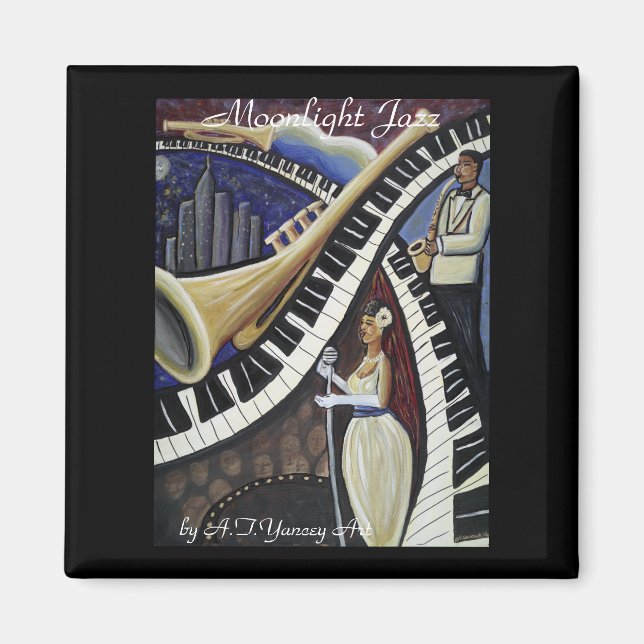 Moonlight Jazz Magnet (Framsidan)