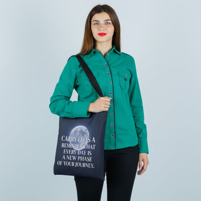 Moonlight Journey Tote - Varje dag, en ny fas Axelväska (Skapare uppladdad)