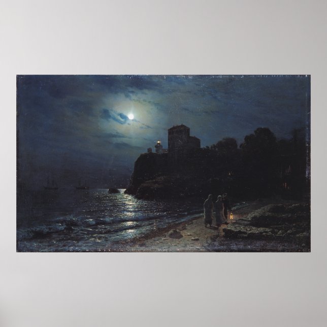 Moonlight Kant i Sjö, 1870 Poster (Framsidan)