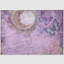 Moonlight Lila Moth Butterflies Lilac Flowers