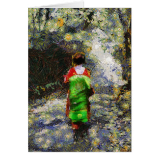 Moonlight Maiko-kort Hälsningskort