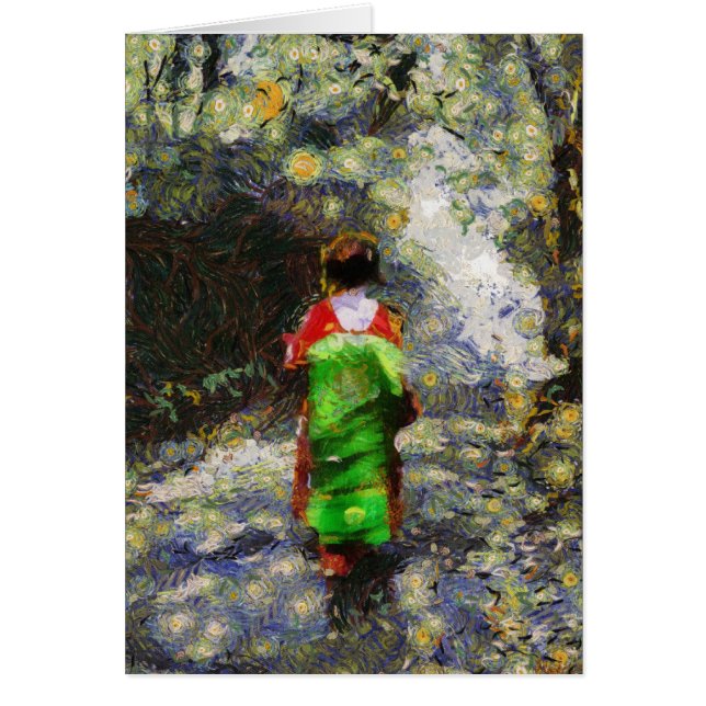 Moonlight Maiko-kort Hälsningskort (Framsidan)