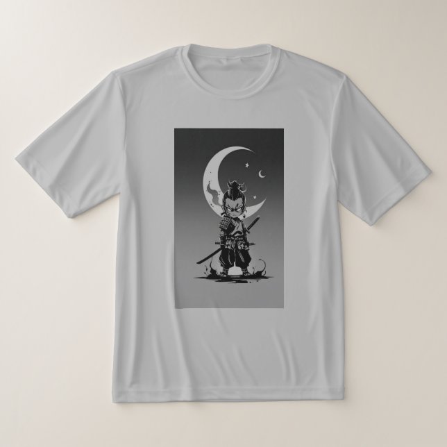 Moonlight Ninja Warrior T-Shirt - Japanska Samurai (Laydown)