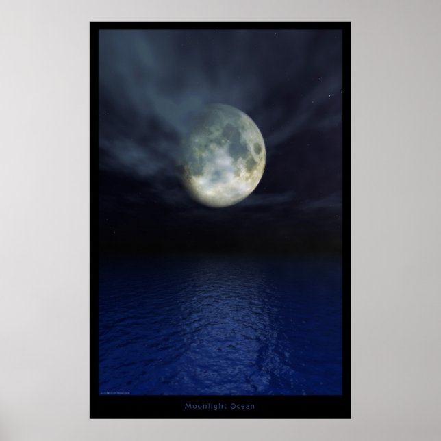 Moonlight Ocean - Speciell Edition Poster (Framsidan)