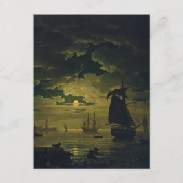 Moonlight Over Palermo High-Fidelity Fine Art  Helg Vykort