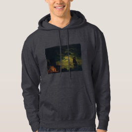 Moonlight Over Palermo High-Fidelity Fine Art  Hoodie