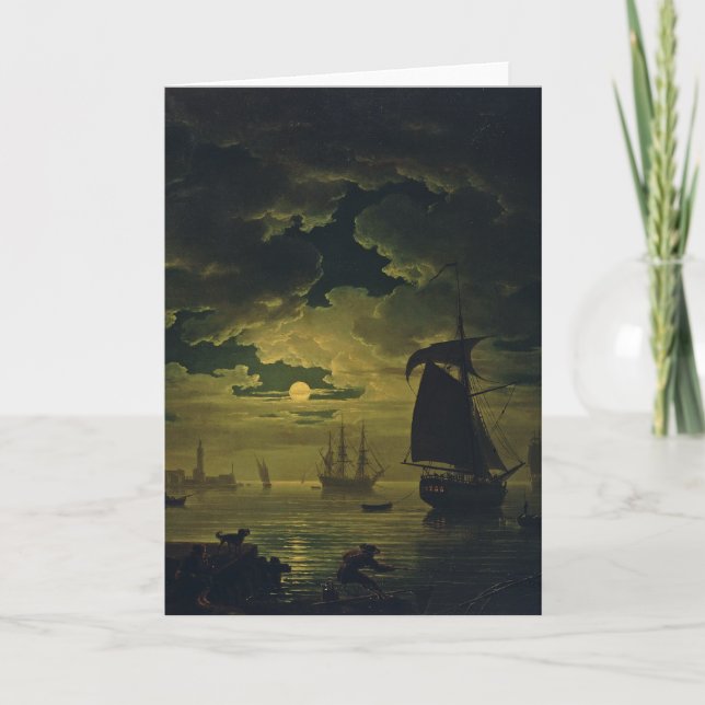 Moonlight Over Palermo High-Fidelity Fine Art  Kort (Framsida)