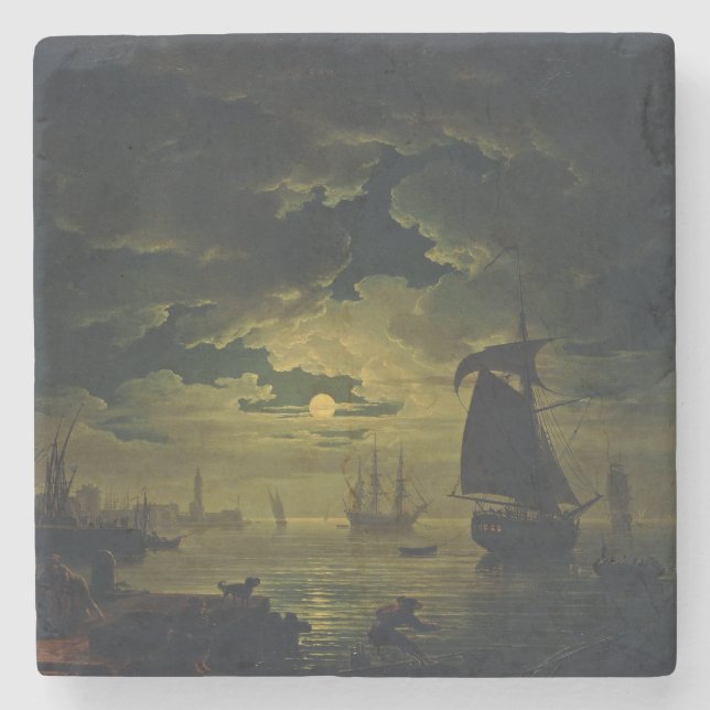 Moonlight Over Palermo High-Fidelity Fine Art  Stenunderlägg (Framsidan)