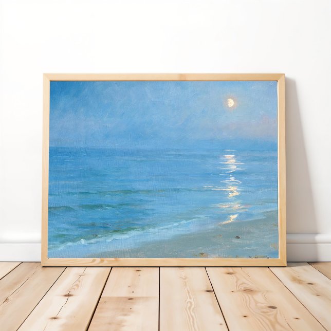 Moonlight over Skagen Strand, PS Kroyer, Art Poster (Skapare uppladdad)