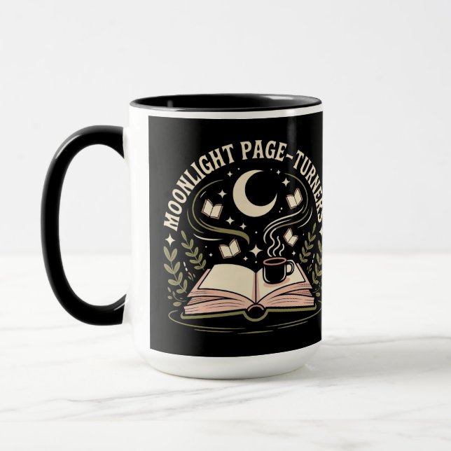 Moonlight Page-Turnerna Bok Måne Mugg (Vänster)