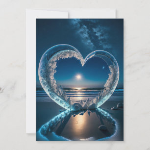 Moonlight pakt: inbjudan till Isig Heart Beach Wed