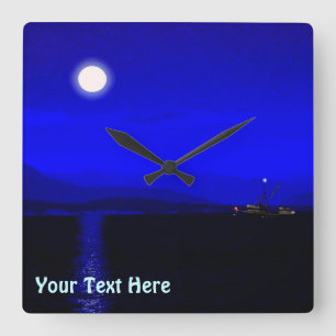 Moonlight Passage Fyrkantig Klocka