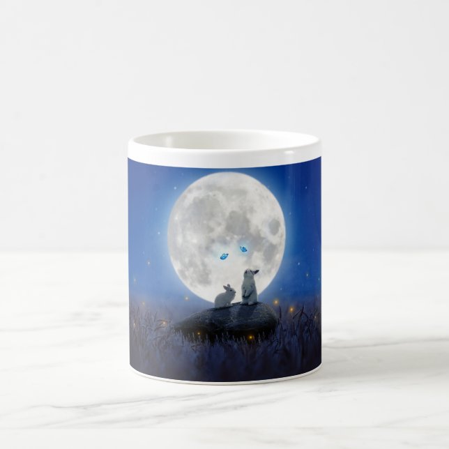Moonlight Rabbits kaffe mugg (Center)