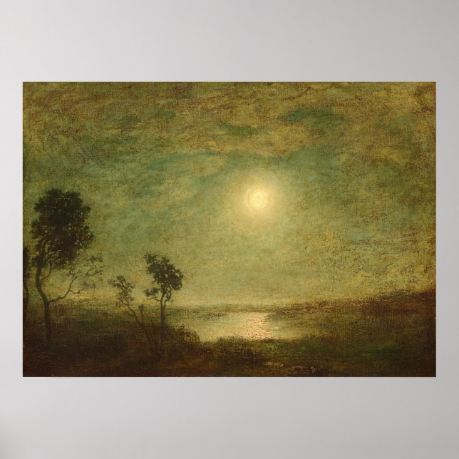 Moonlight - Ralph Albert Blakelock Fine Art Poster (Framsidan)