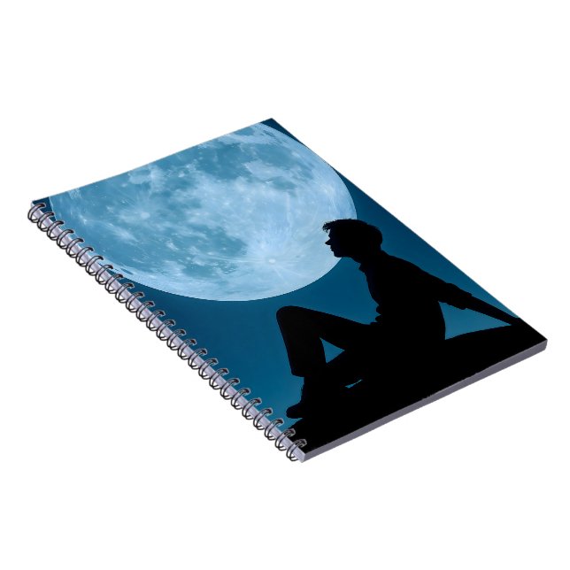 Moonlight Reflections Notebook Anteckningsbok (Högra Sidan)