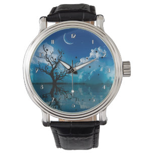 Moonlight Reflektion Scenia Night Himlar Wrist Wat Armbandsur