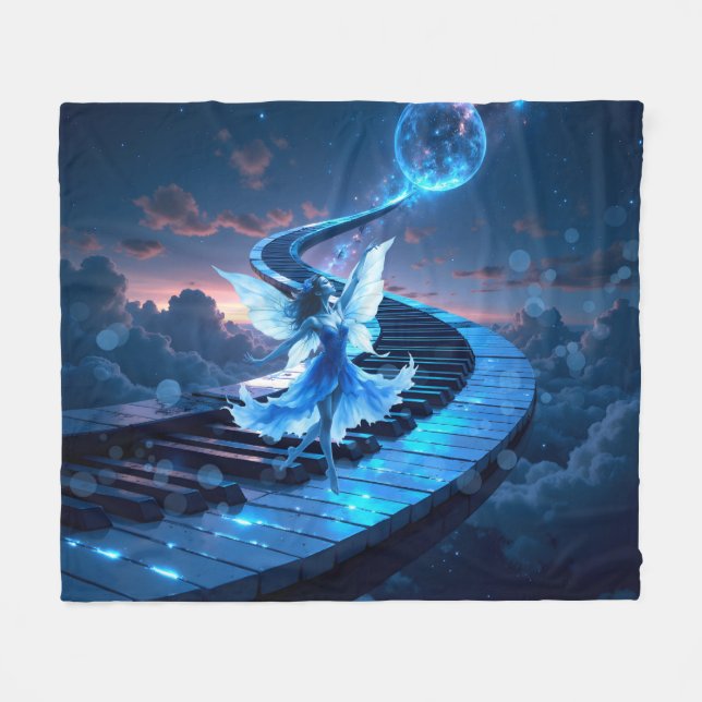 Moonlight Rehearsal – Dancing in the moonlight.  Fleecefilt (Framsidan (Horisontell))