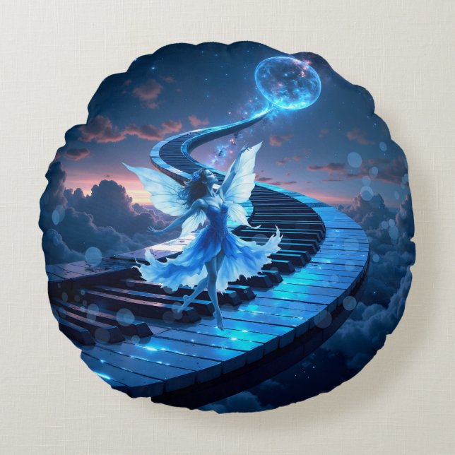 Moonlight Rehearsal – Dancing in the moonlight.  Rund Kudde (Framsidan)