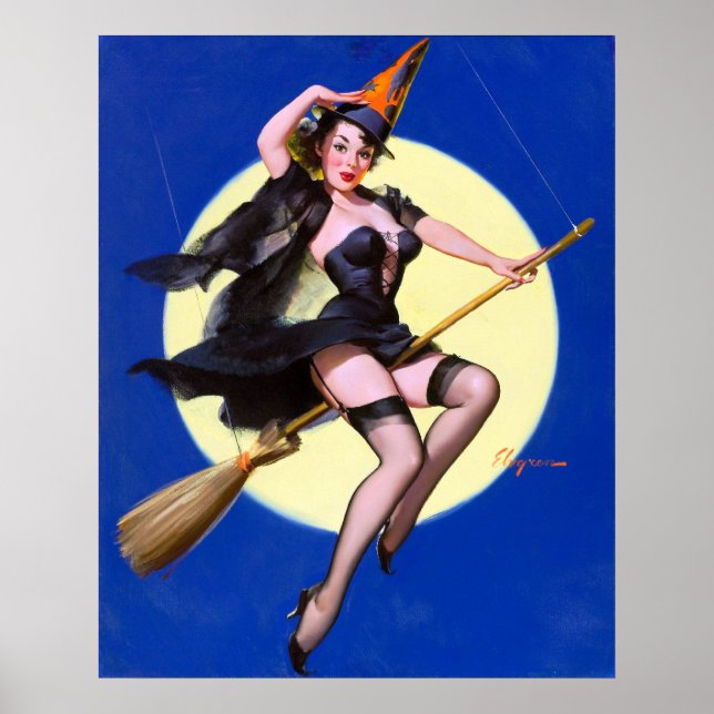 Moonlight Ride Pin Up Poster (Framsidan)